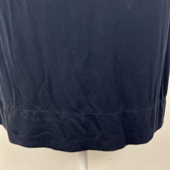 Adrienne Vittadini Dress Women Small Blue Stretch Short Sleeve Solid Casual - Picture 8 of 14